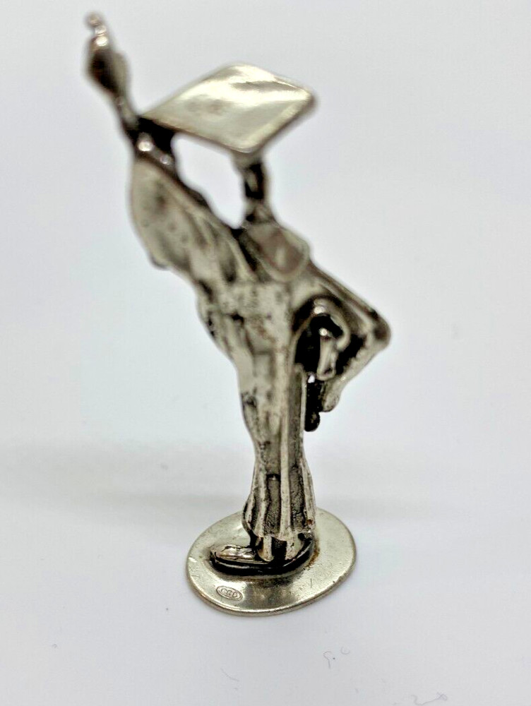 Exquisite Silver Statue 'Wisdom': Sterling Silver Masterpiece (925)