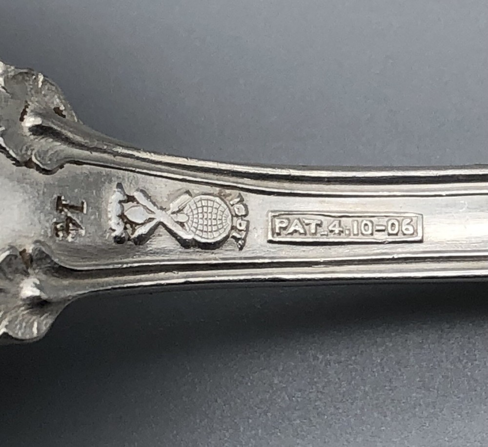 1904 MOSELLE Grapes AMERICAN SILVER PLATE Silverplate TABLESPOON SERVING SPOON