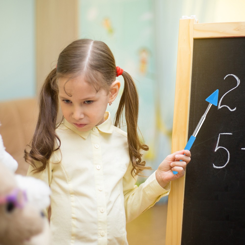 Telescopic Teachers Pointer, 2 Pcs Arrow Teacher Pointer Stick 27 Inch, Red