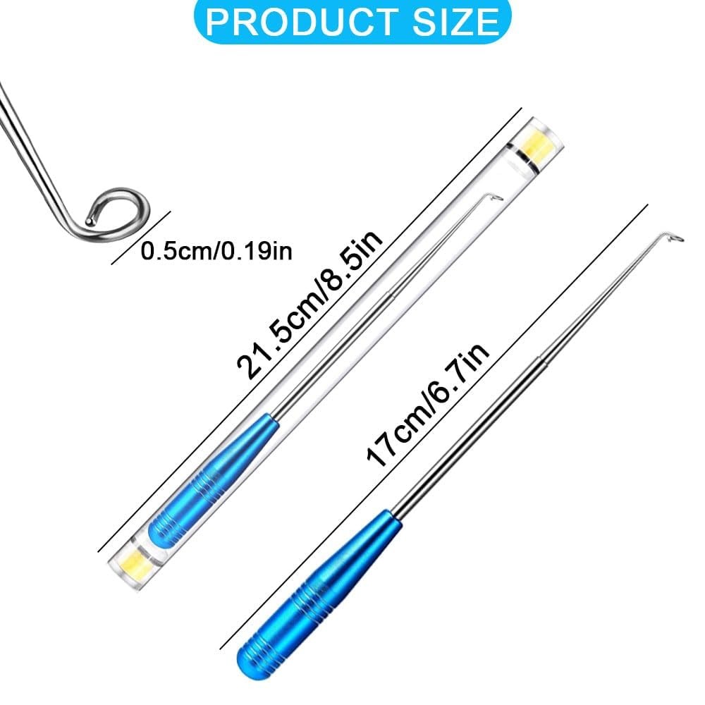 2 PCS Stainless Steel Fish Hook Remover Quick Removal Security Extractor