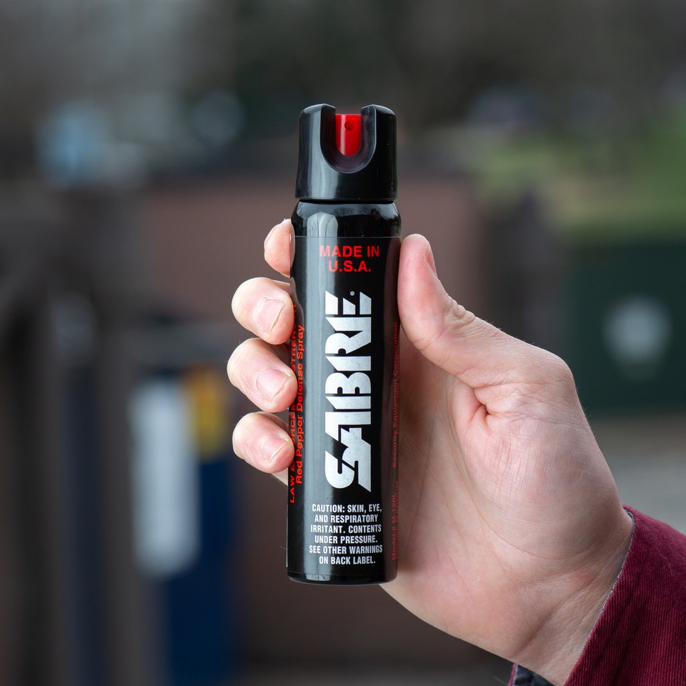 SABRE Magnum 3-in-1 Pepper Spray M-120L - Police Strength Tactical Size 4.36 oz