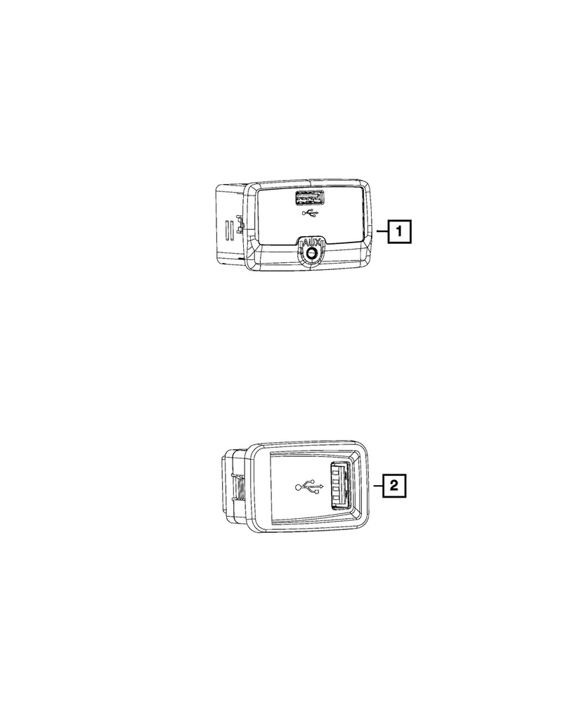 Genuine Mopar Charging Port USB 68212468AA