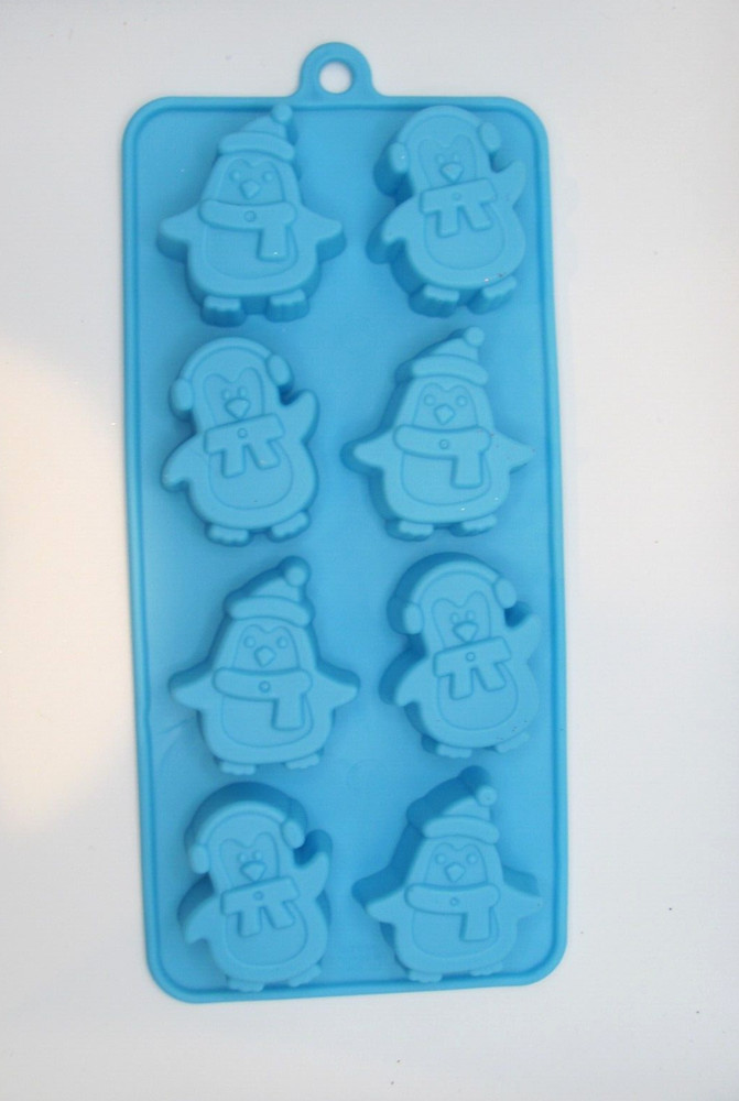 NWOT ICE CUBE TRAY - BLUE PENGUINS (2 DESIGNS)