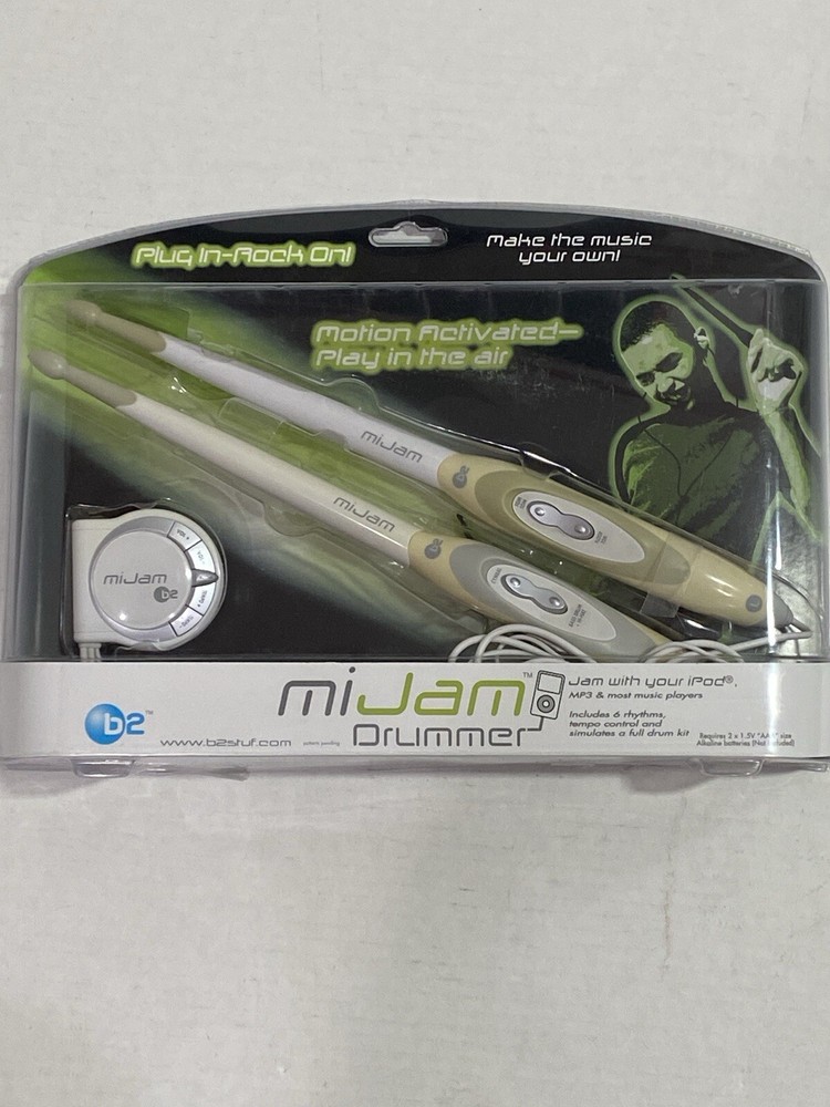 B2 MiJam Drummer Motion Activated iPod Electronic Drumstick Simulator