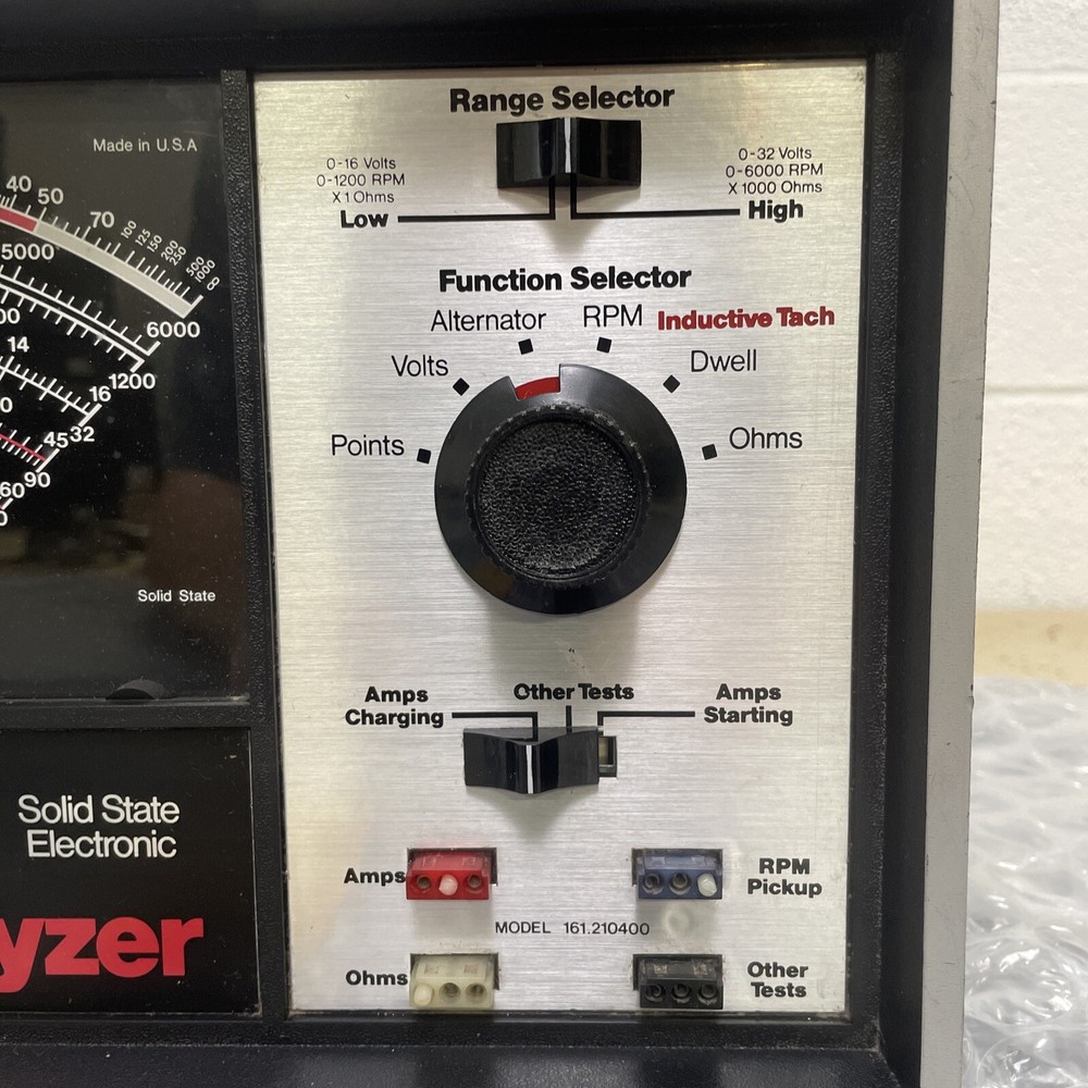 Vintage CRAFTSMAN/SEARS Model 161.210400 Solid State Engine Analyzer*Made In USA