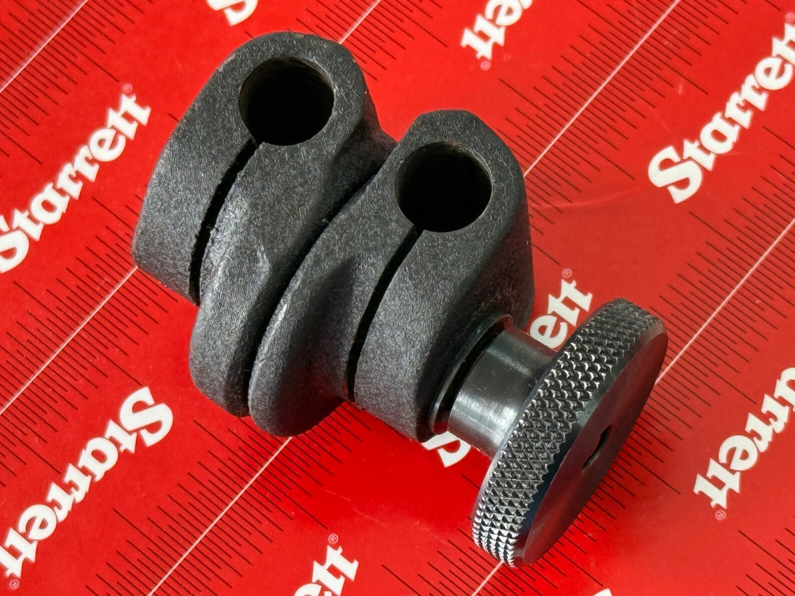 Starrett 657H ( 1/2lb! ) Heavy Duty 3/8" Swivel Post Snug Clamp For 657 mag base