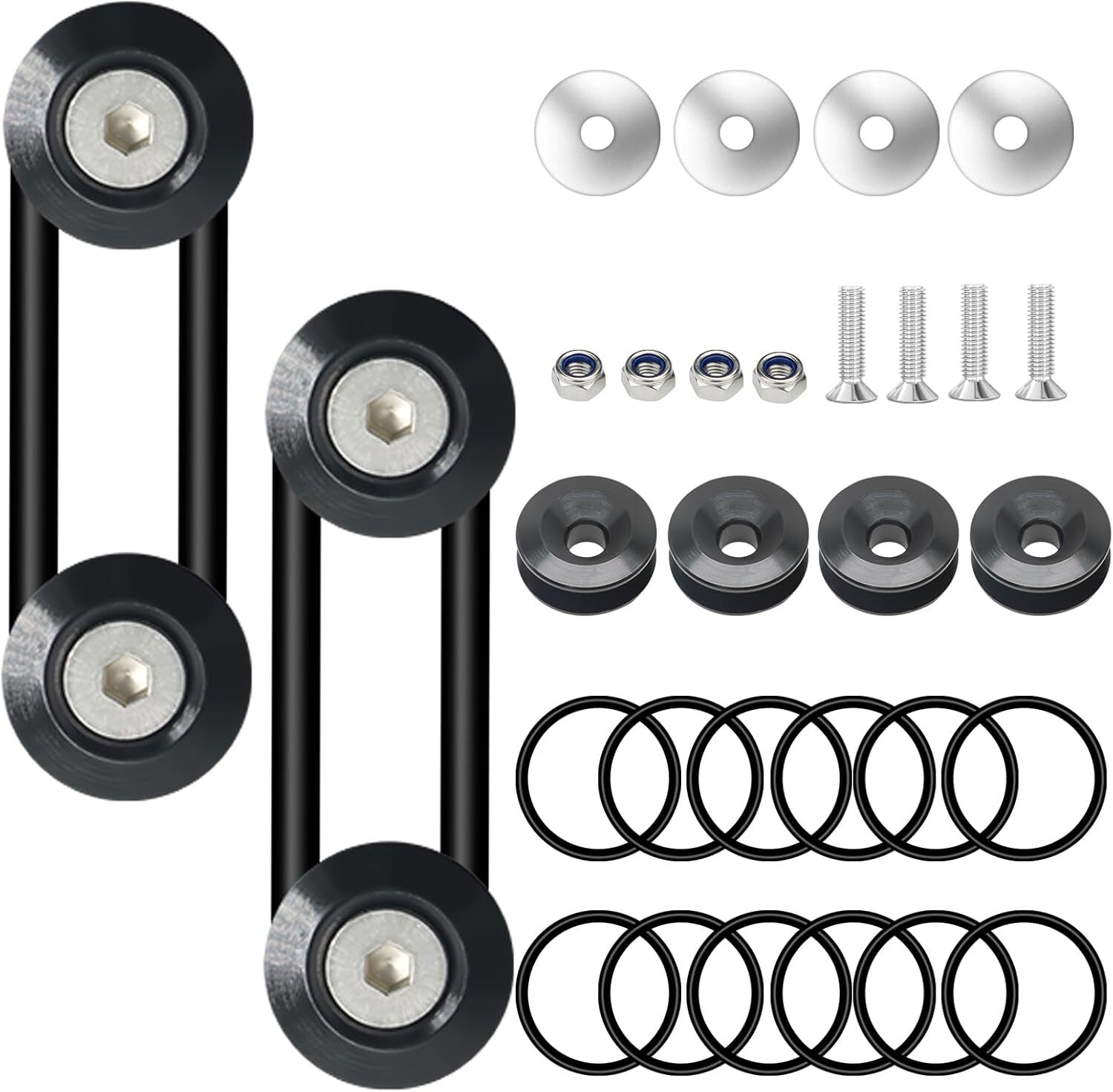 8PCS Bumper Quick Release Quick Release Bumper Clip Front Rear Bumper Fastener