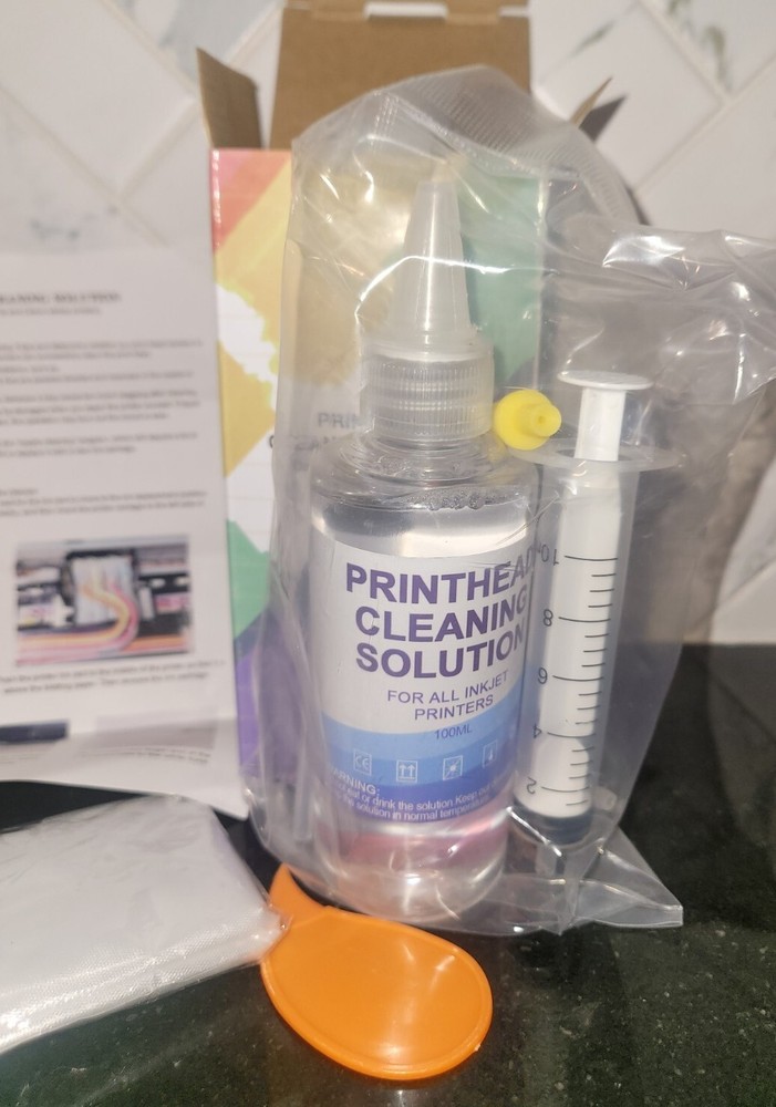 Printhead Cleaning Solution Compatible All Inkjet Printers •100ML •Sealed In Box