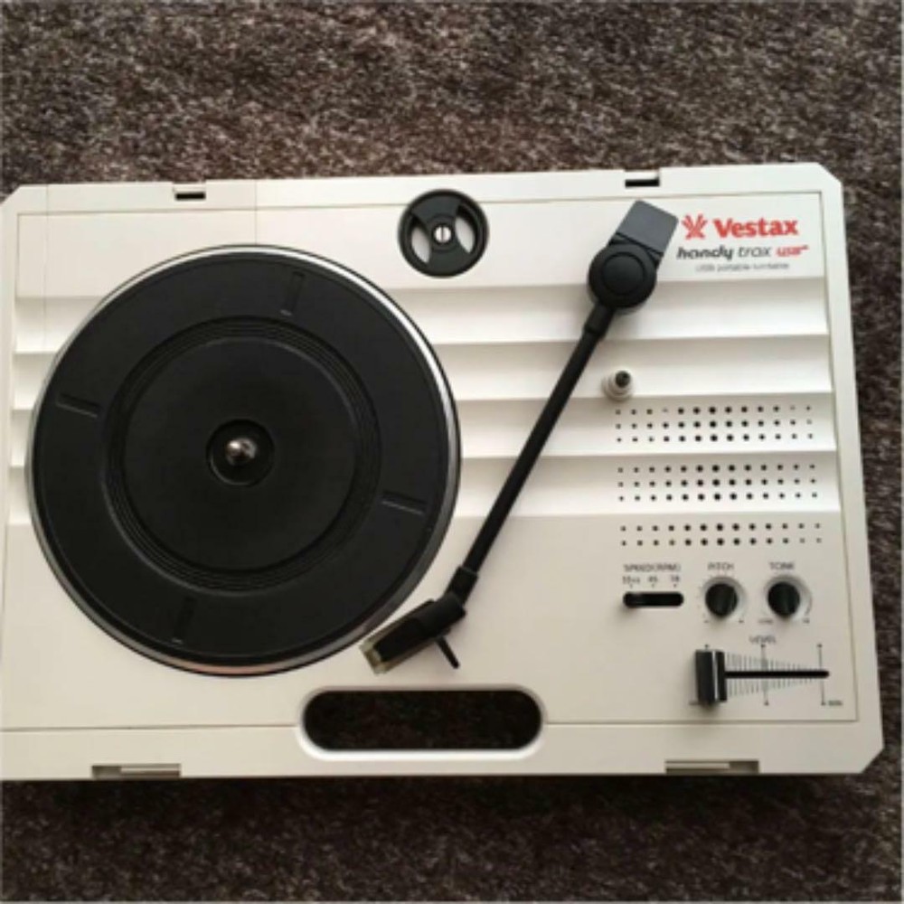 Vestax Handy Trax Turntable White Initial model Analog Portable Record Player