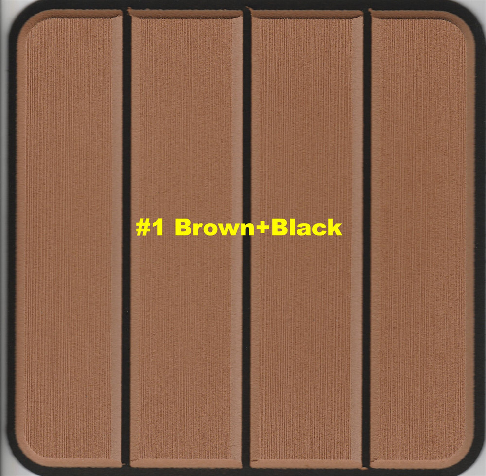 2000 Tige 21V Cockpit Pad Boat EVA Foam Faux Teak Deck Floor Mat Self Adhesive