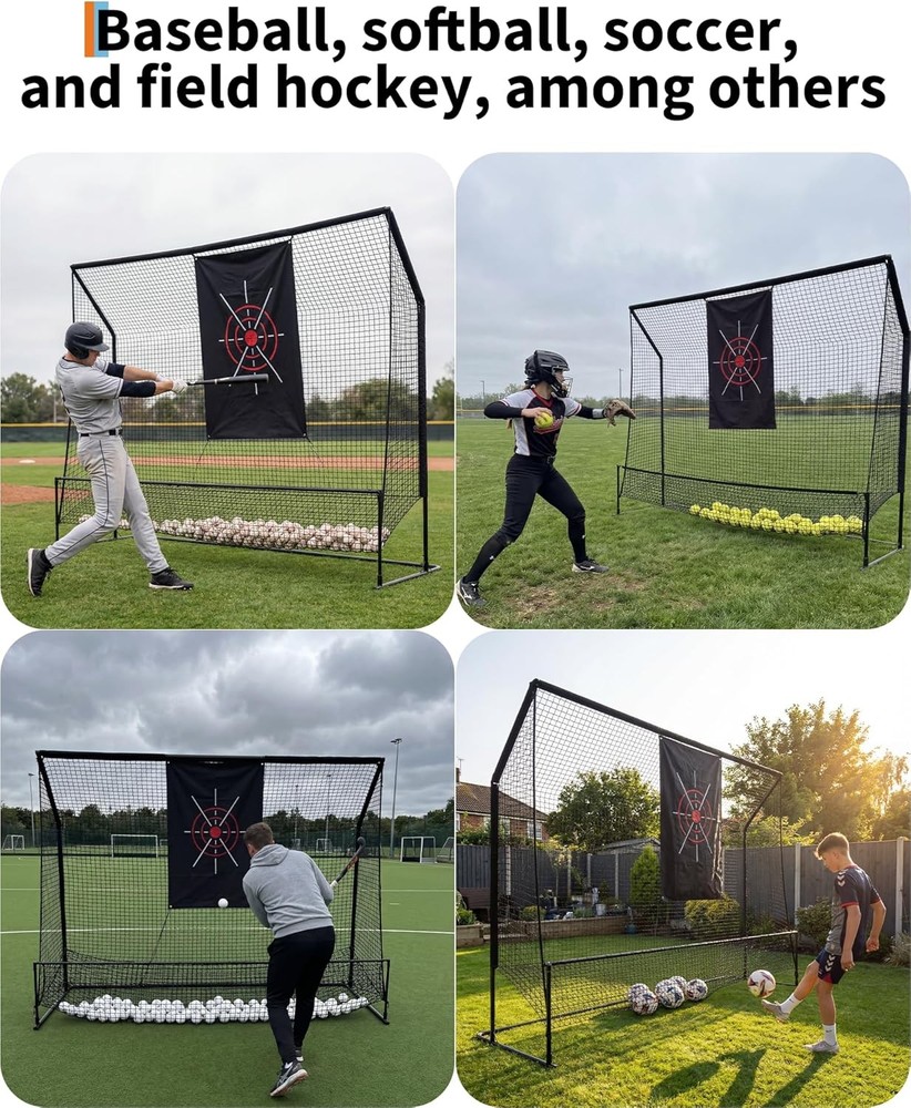 Golf Training Net 10x7.5ft Heavy Duty w/ Target Cloth