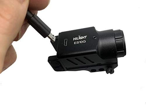 500 Lumens Tactical Flashlight Laser Light Combo for Glock 9mm with Strobe Funct