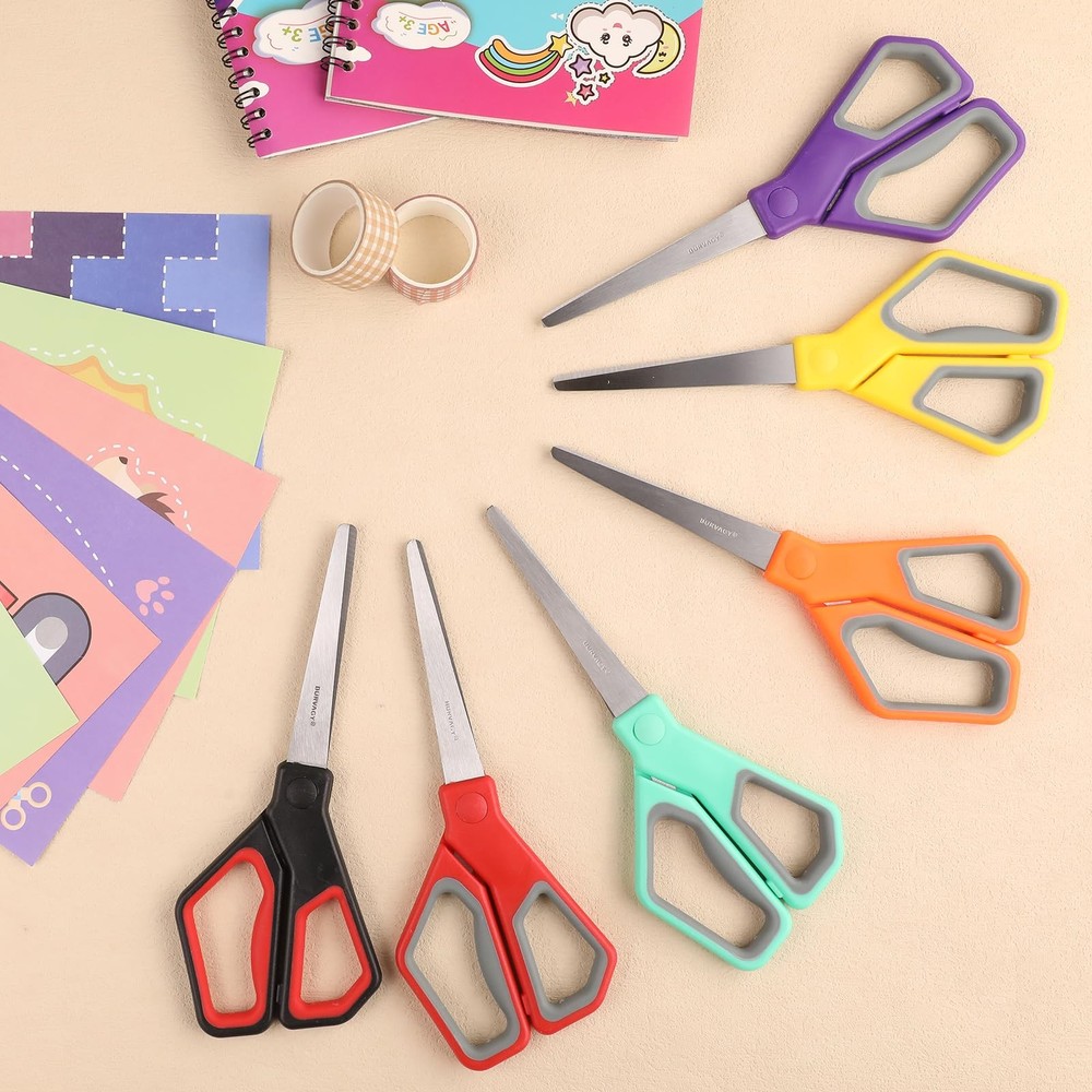 30Pack 8" Scissors All Purpose, Heavy Duty Scissors with Ultra Sharp Blades C...