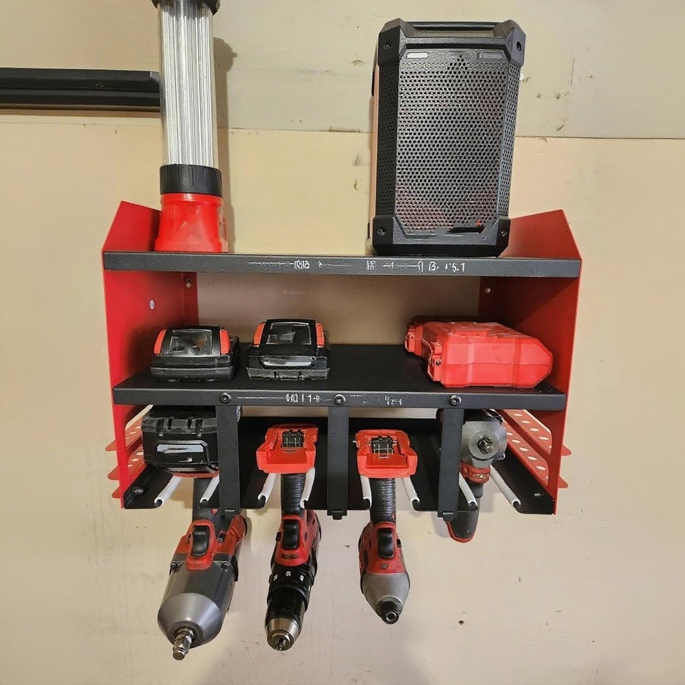 Power Tool Organizer Wall Mount, Utility Racks 3 Layers Storage Rack, Mini Ch...