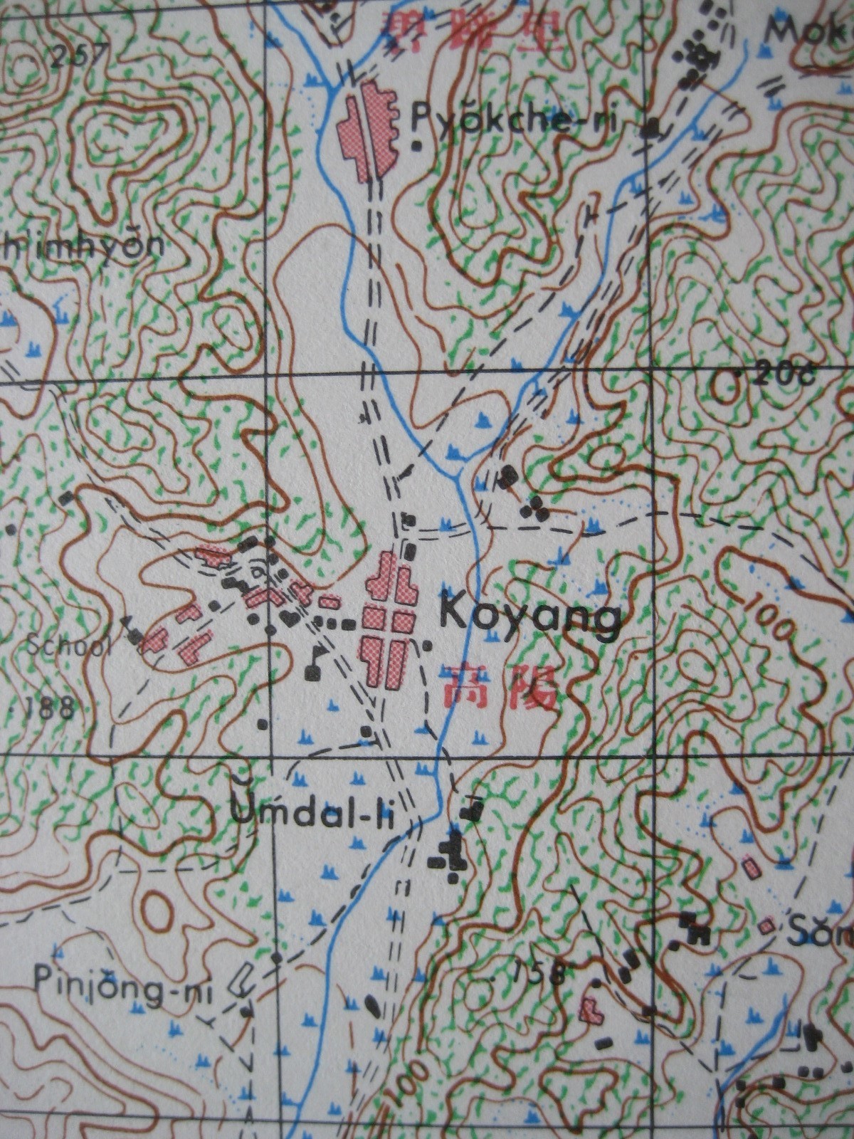 Original 1952 Korean War Topo GOYANG-SI Gyeonggi Province US Army Map Service