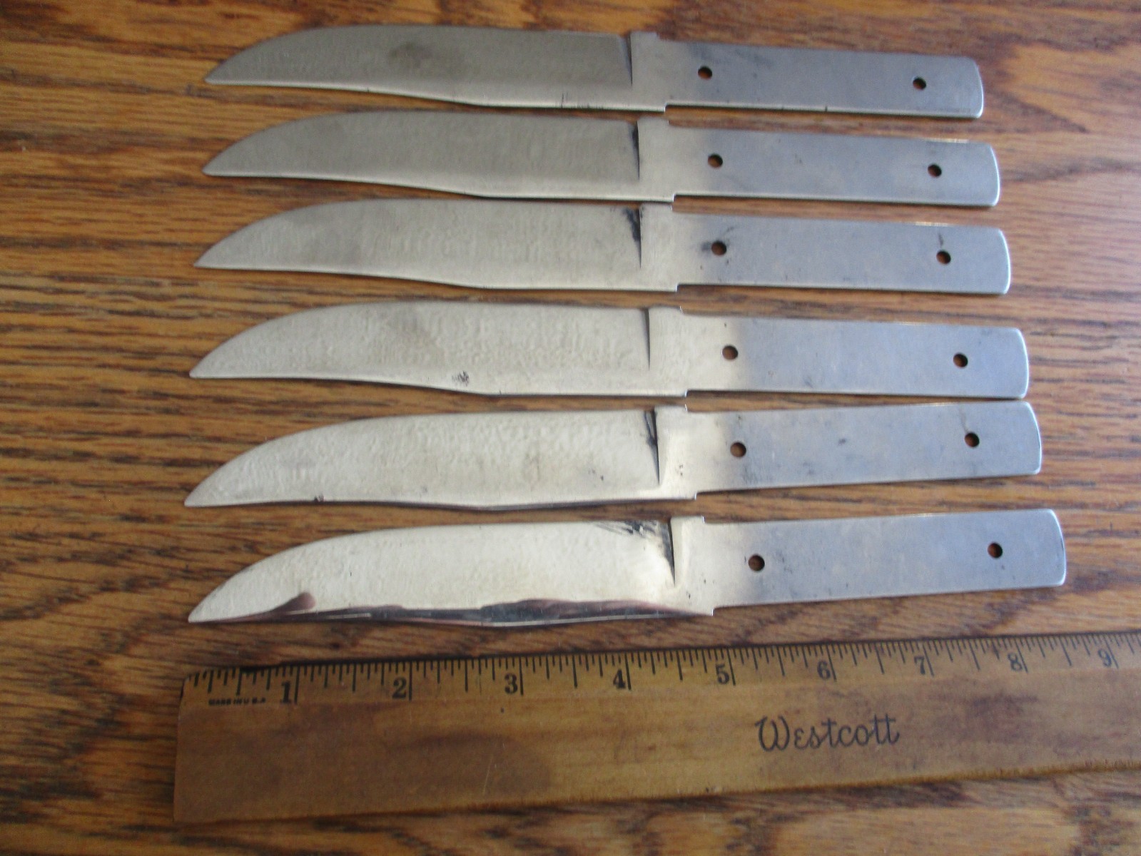 6 Carbon Steel Knife Blade Blank Blank's NOS Colonial Knife USA
