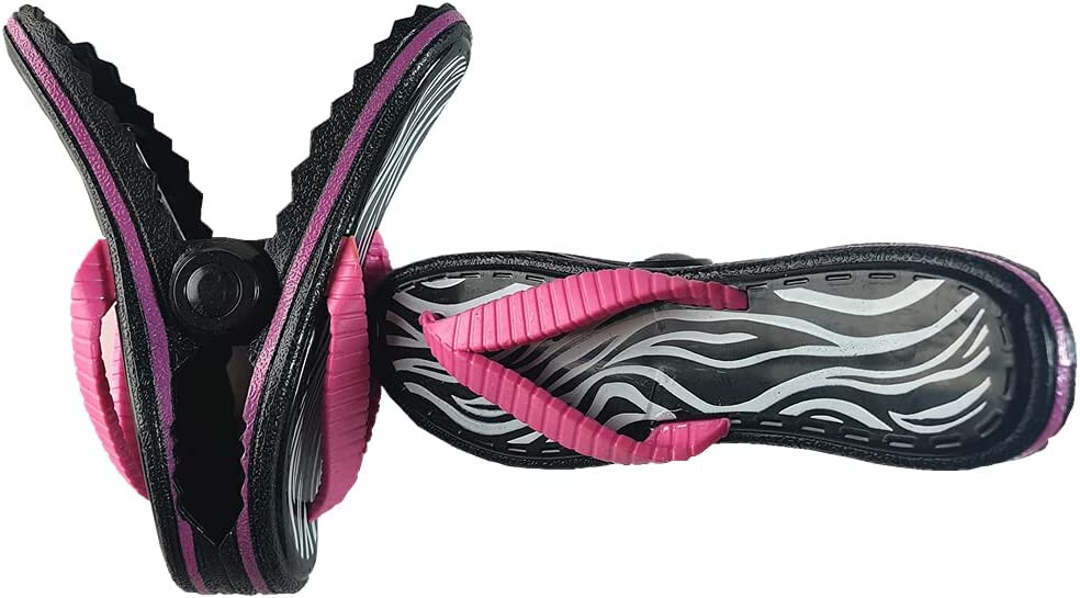 Black Flops Style Beach Towel Clips