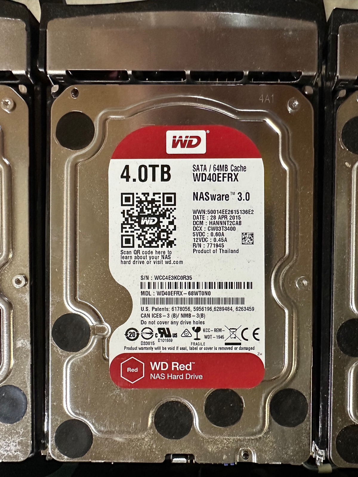 SUPERMICRO 813M-4 Server w/ 4x 4TB HDD WD40EFRX RED NAS 6018R-MT 8x 16GB