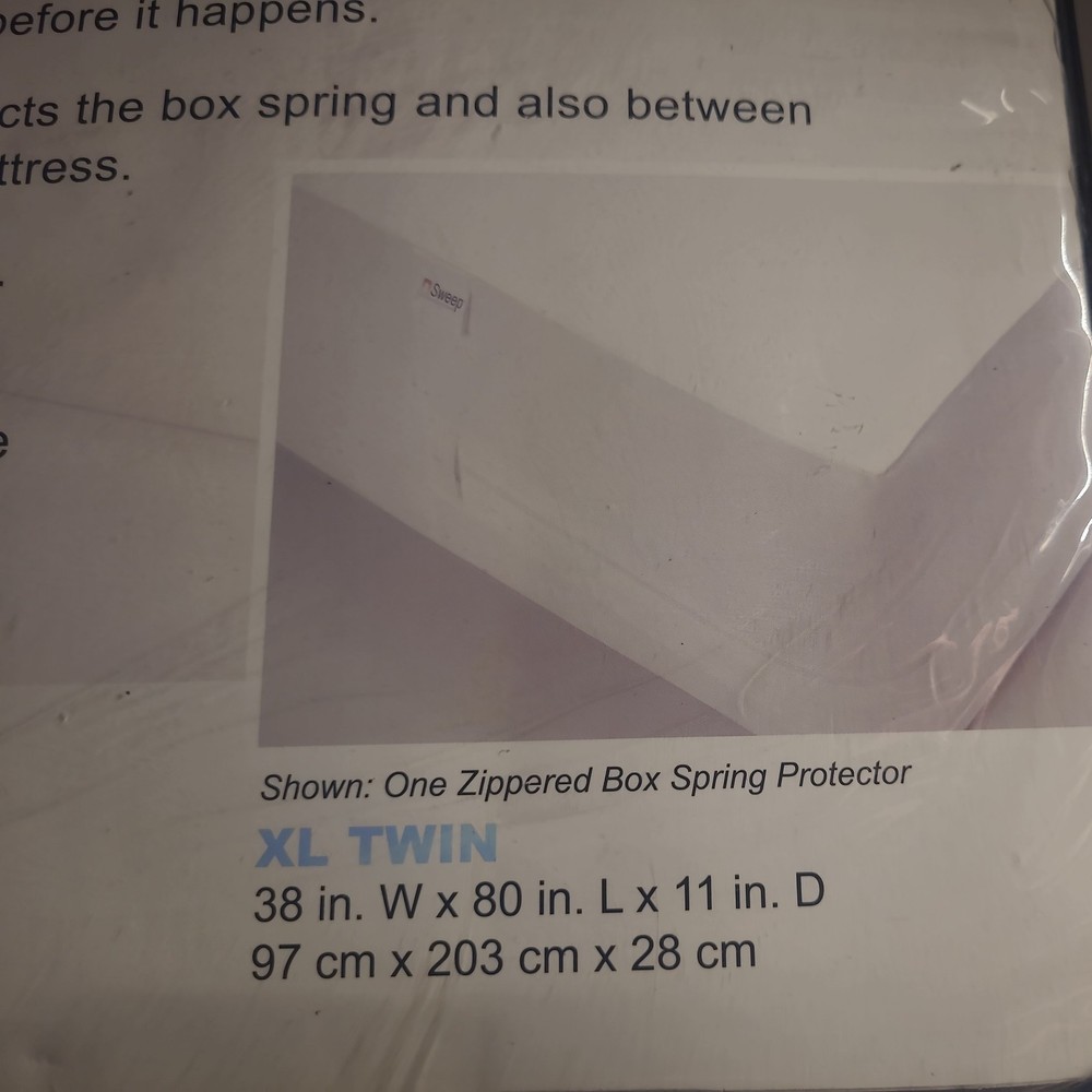 Twin XL Box Spring Encasement Bed Bug Zippered Protector