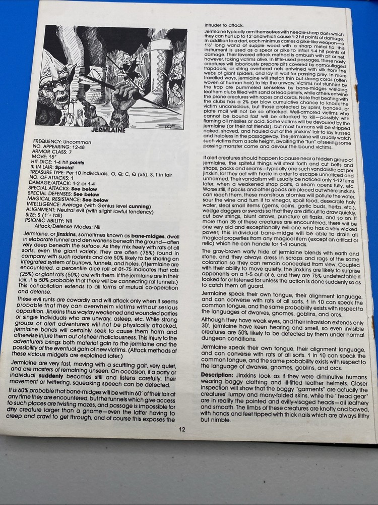 ADVANCED DUNGEONS & DRAGONS DUNGEON MODULE D1 D2 D3 COMPLETE MODULE SET TSR 1978