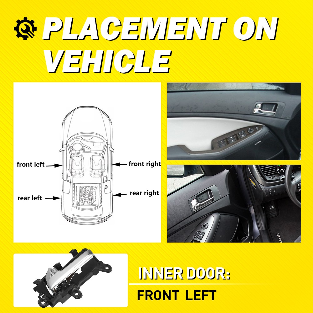 For Kia Optima 2011 2012 2013 Interior Inside Door Handle Front Driver Left EAH