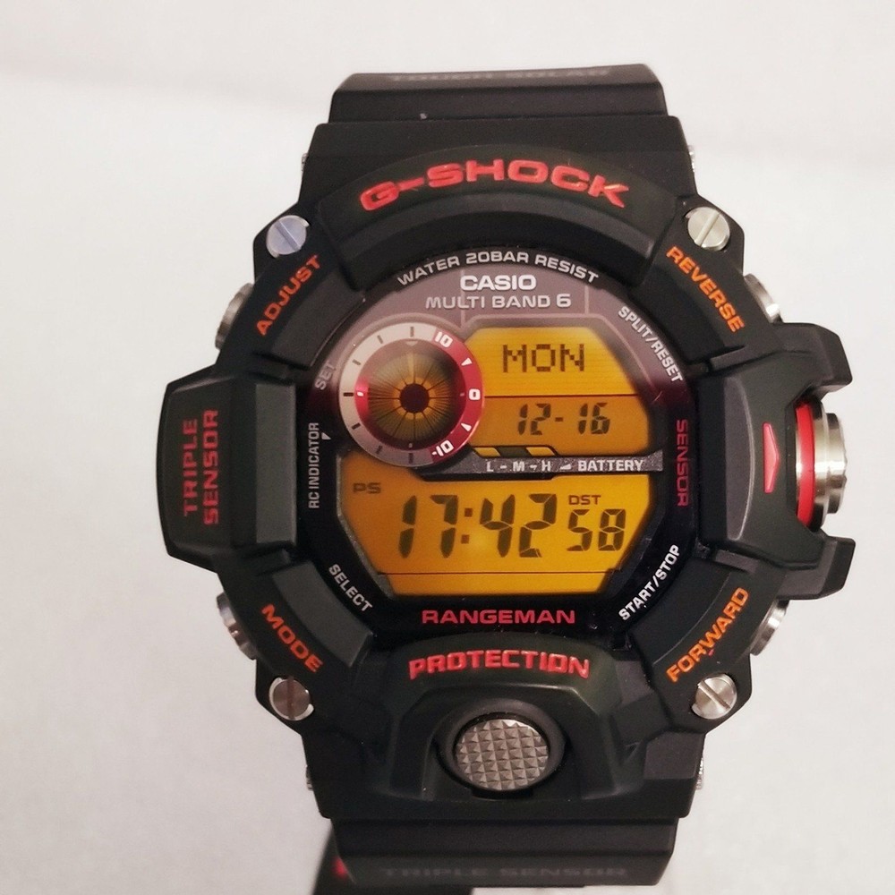 ⌚Rare Custom G-Shock GW9400 Rangeman triple sensor barometer temp compass.
