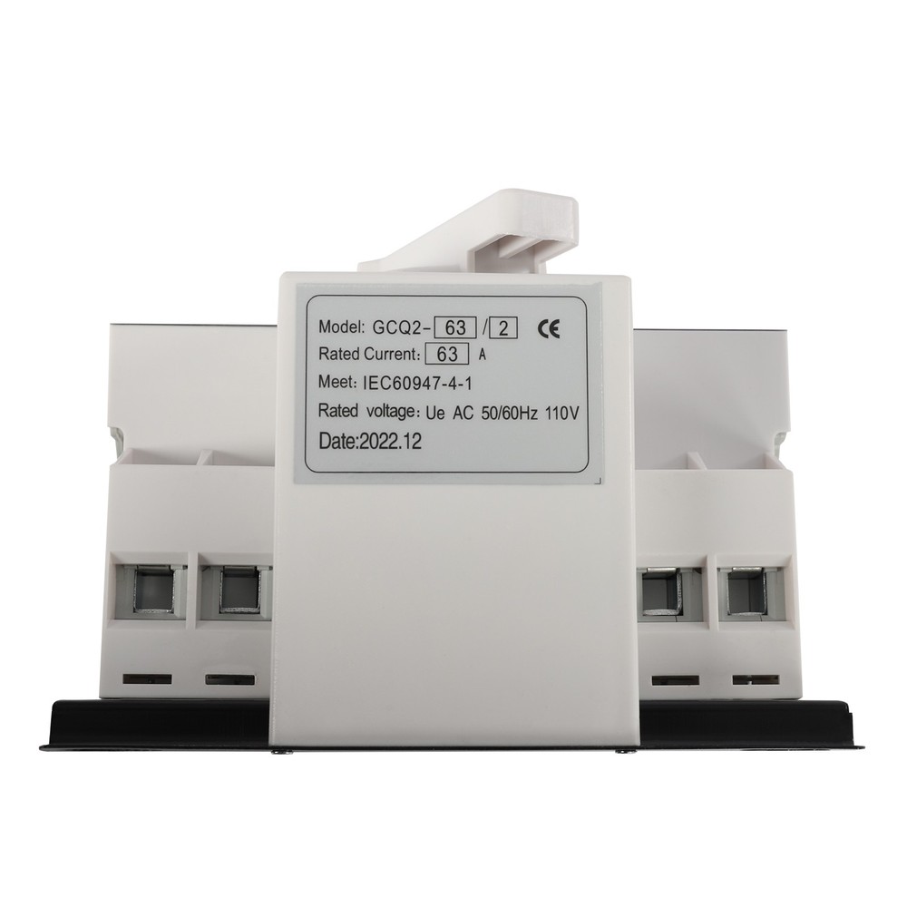 110V 2P 63A Mini Dual Power Automatic Transfer Switches Toggle Controller Change