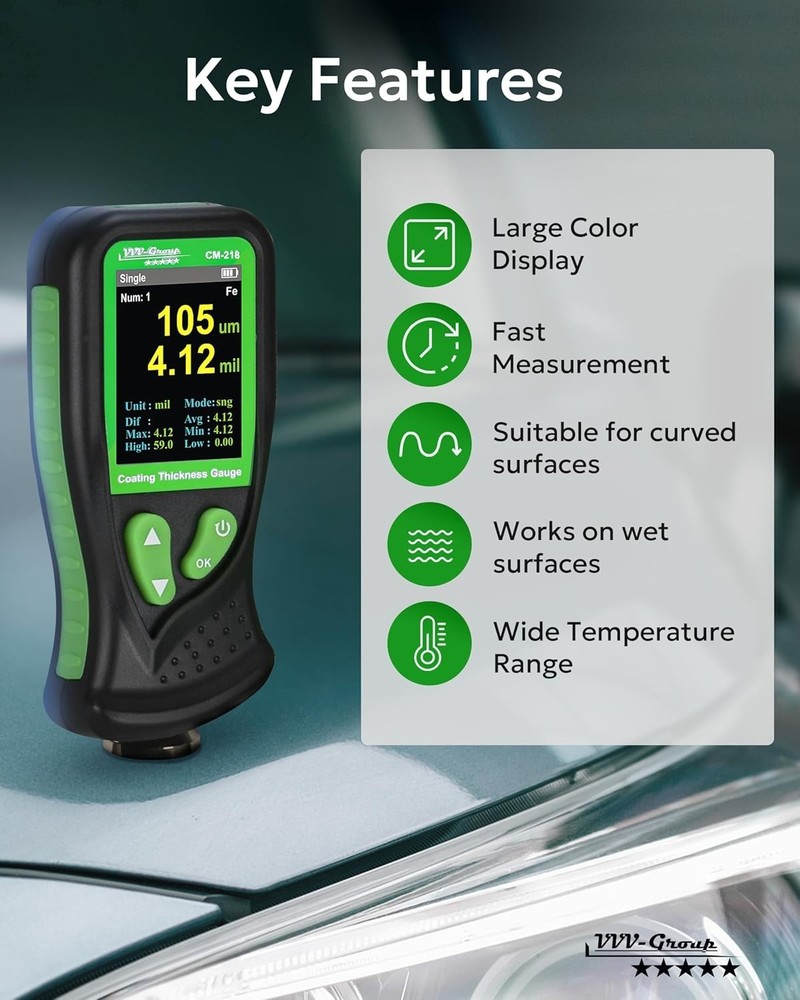 High-Precision Thickness Meter for Corrosion Protection and Quality Control