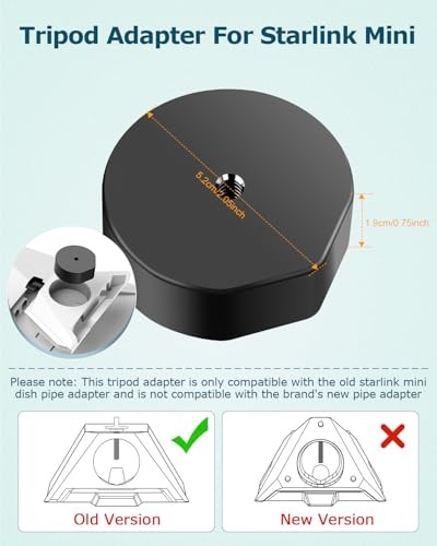 Starlink Mini Mount, Adjustable Clamp Mount for Starlink Mini Old Version