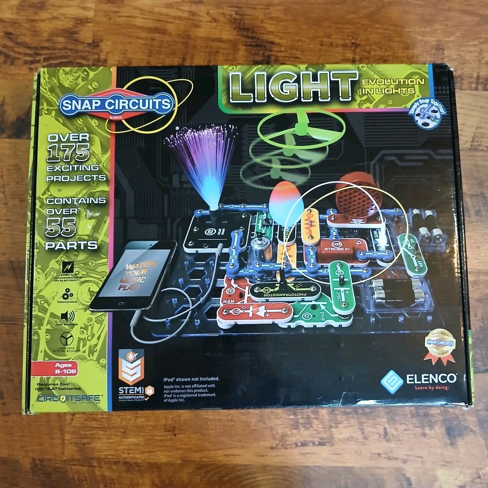 Snap Circuits LIGHT Evolution In Lights Electron- Elenco SCL-175 READ Incomplete