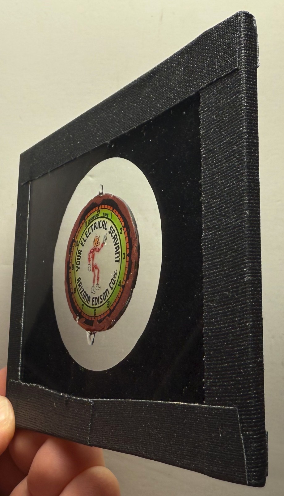 1920s 1930s REDDY KILOWATT Arizona Edison Electricity ADVERTISING glass slide