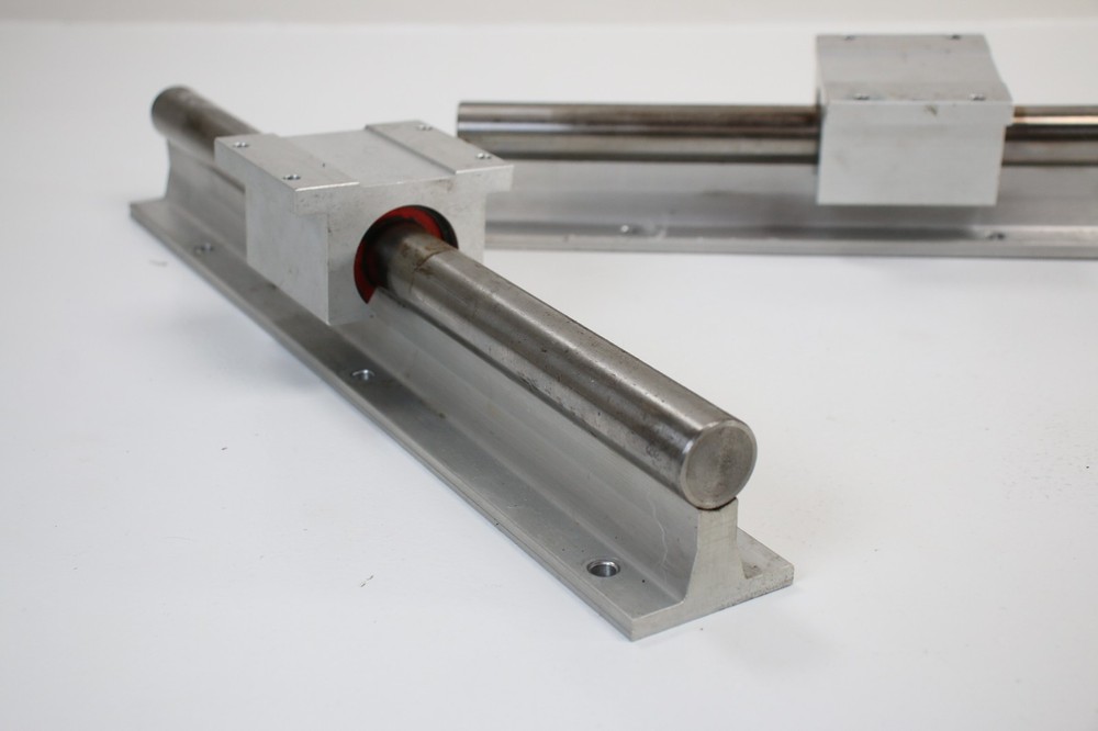 Supported Linear Shaft Rail Guide with blocks