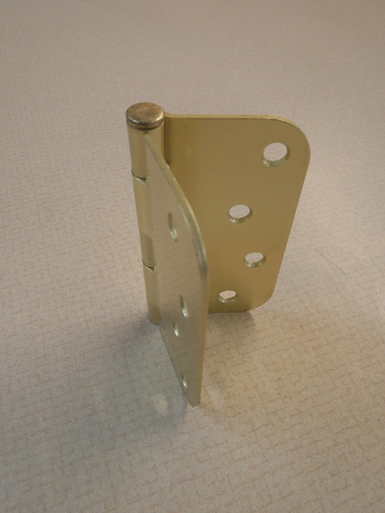 Door Hinges, 4x2.2x5/8, Brass, Each.