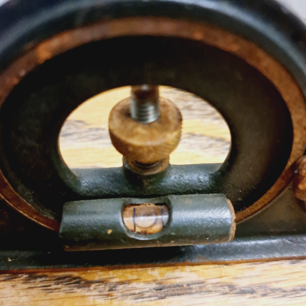 Vintage Protractor With Bubble Level Tool