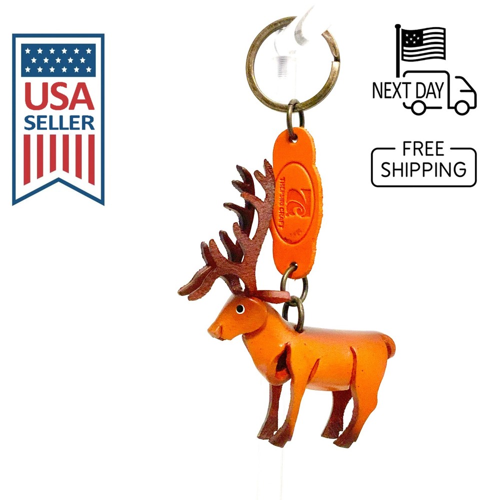 Elk Handmade Leather Keyring