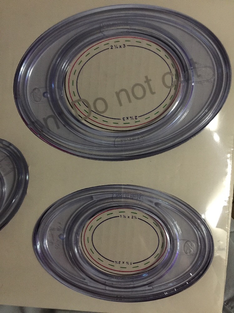 Creative Memories Custom Cutting System Circle & Oval Cutting Patterns