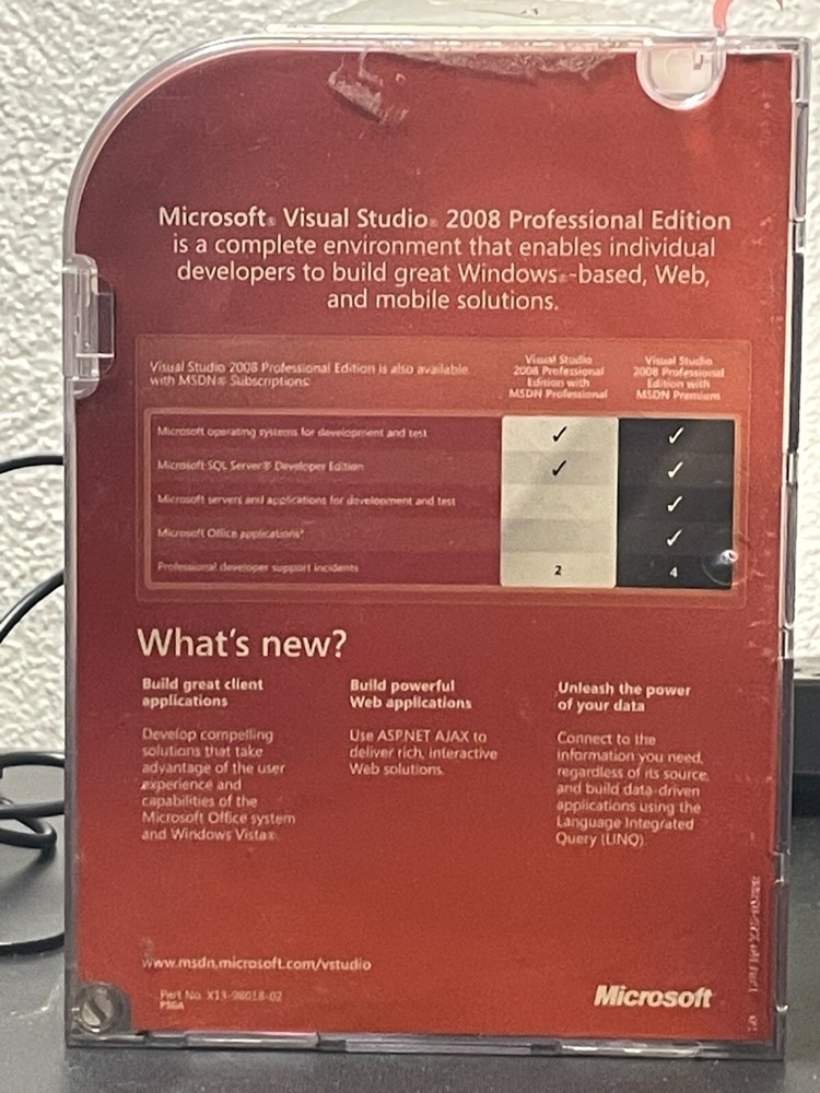 Microsoft Visual Studio 2008 Professional Edition - Academic version