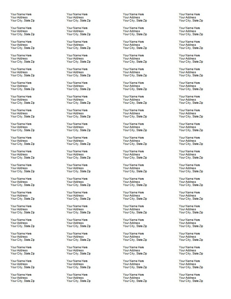 80 SMALL Return Address Labels Stickers