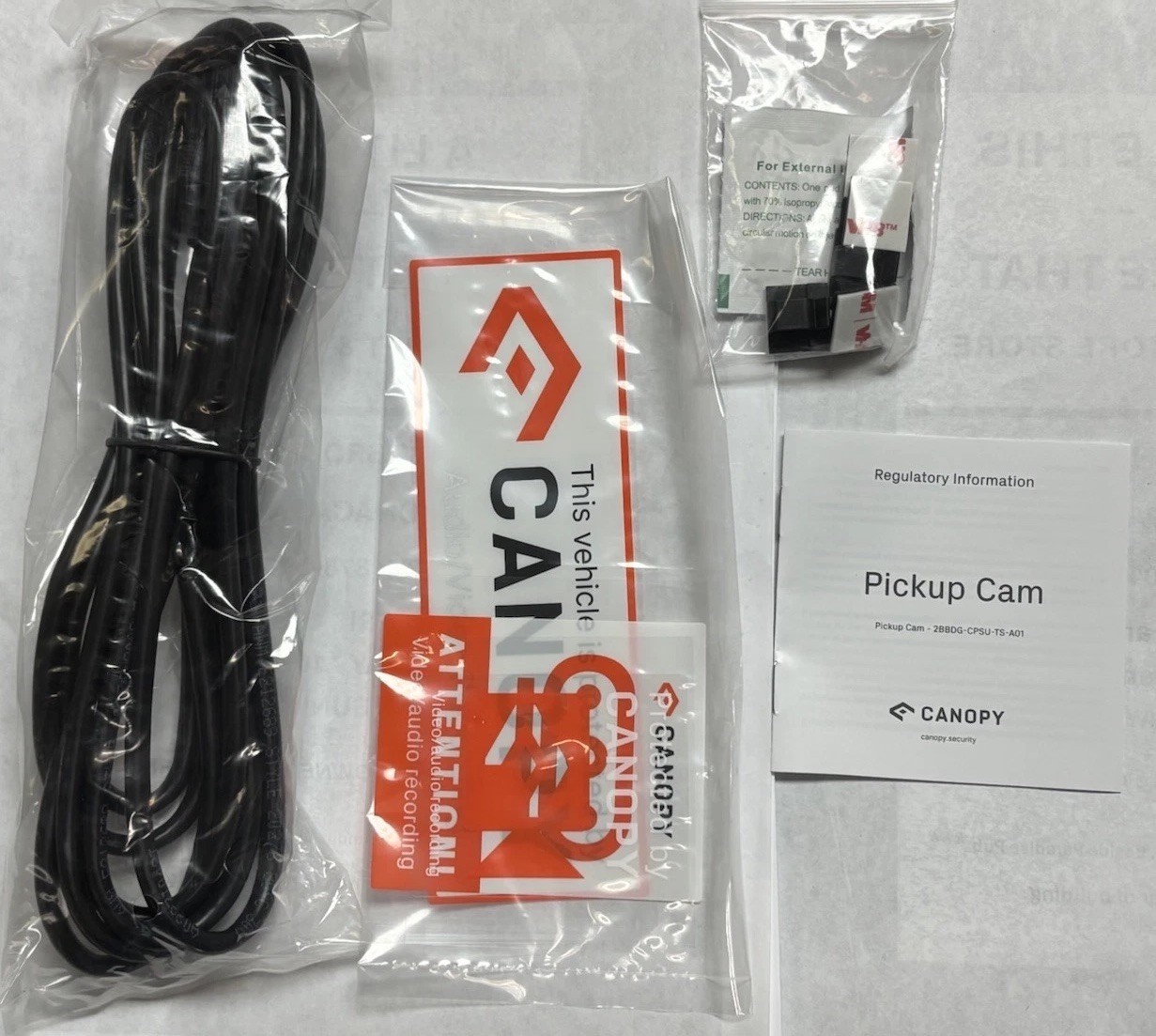 Canopy PickUp Bed Security Camera System w/Live Streaming/Intrusion Alerts NEW