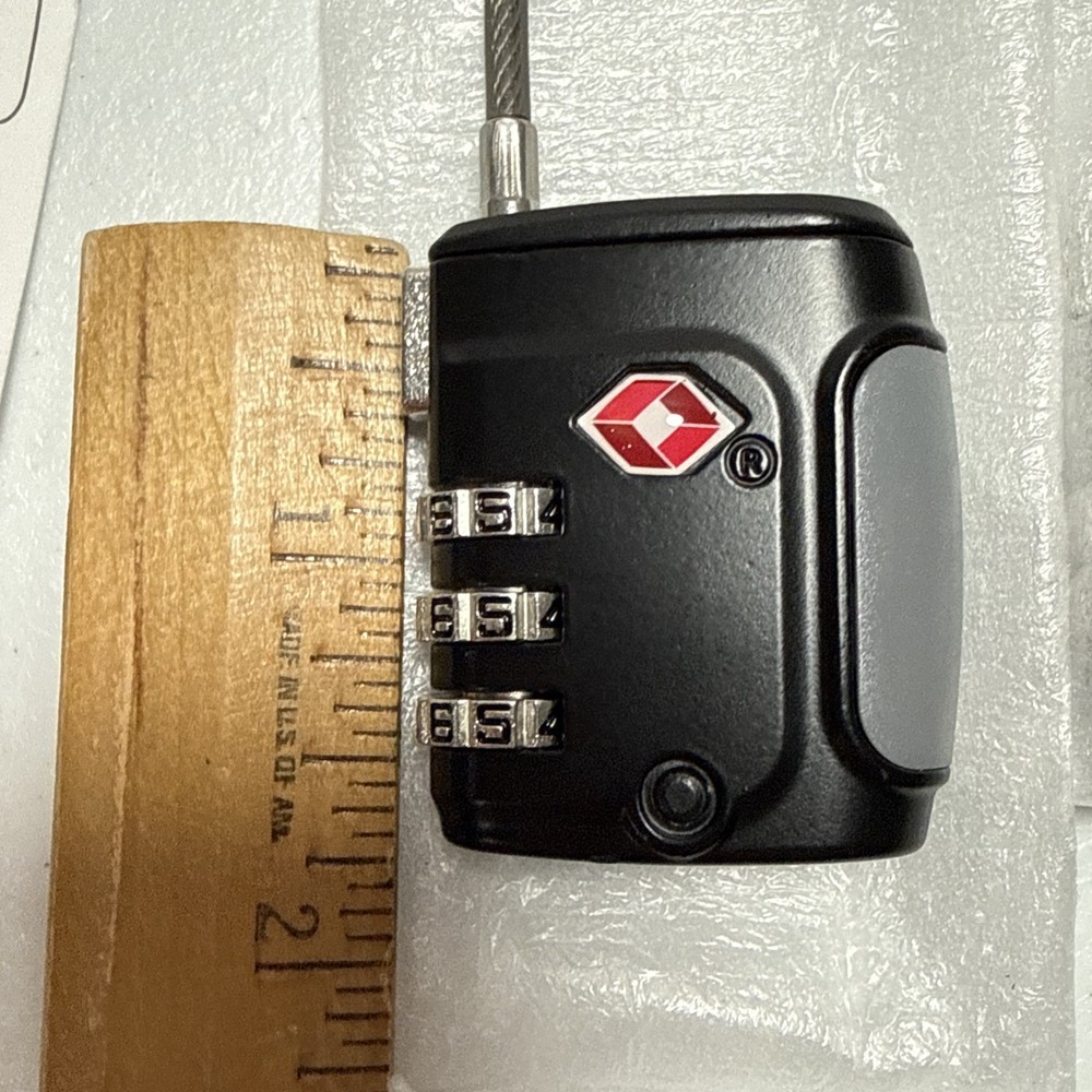 Fosmon [4 PACK] 3 Digit Combo TSA Approved Open Alert Indicator Luggage Lock