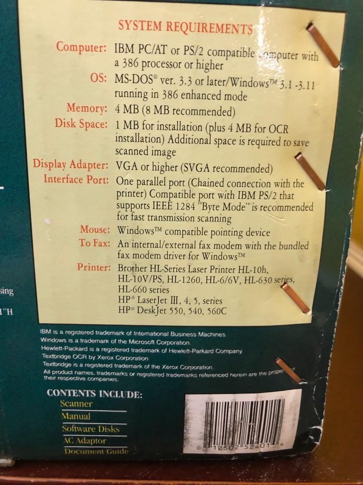 Vintage Brother ImageCenter 150ocr Multi-Function Image Scanner Copier Faxer NOS