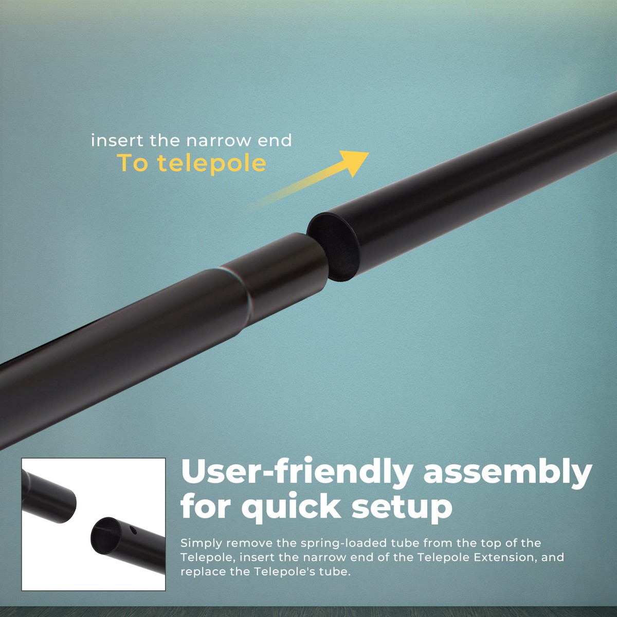 Flashpoint 59" Telepole Extension, Black