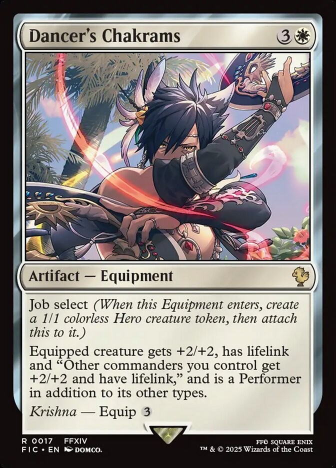 Dancer's Chakrams 17 R Normal FIC MTG NM