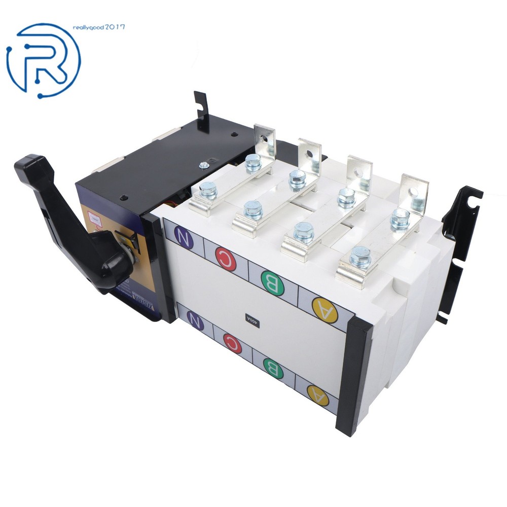 1Pack ATS Automatic Transfer Switch 400A 4 Poles Grid to AC Generator 110V 220V