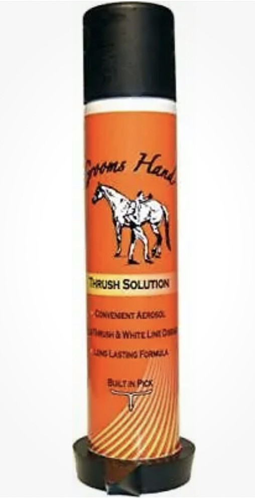 Groom’s Hand Thrush Solution Includes Attached Pick and Spray Solution