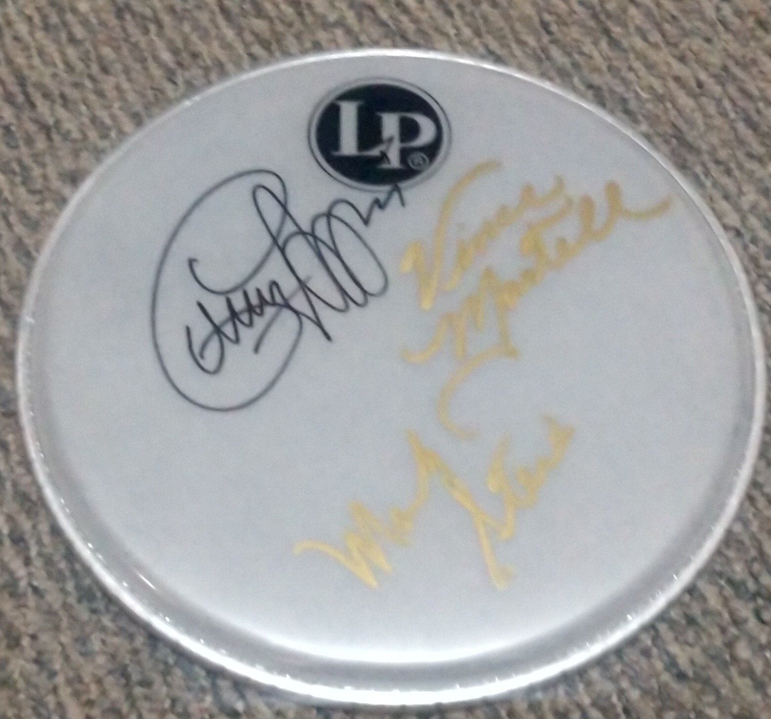 VANILLA FUDGE (Group Band) Signed Autograph Auto 10" Drumhead by 3 Originals