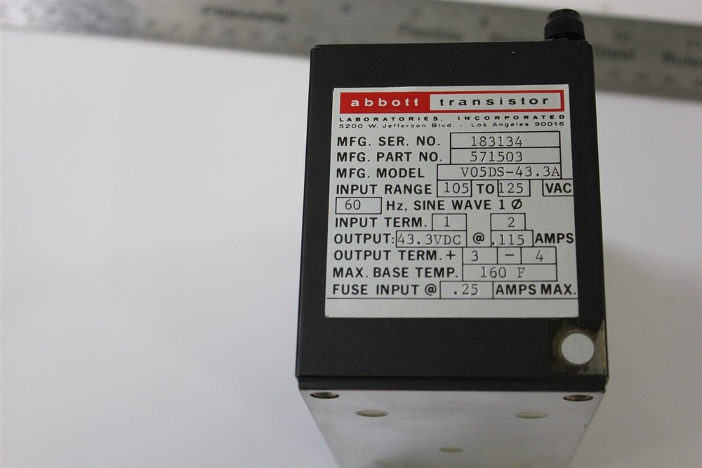 Abbott Transistor V05ds-43.3a
