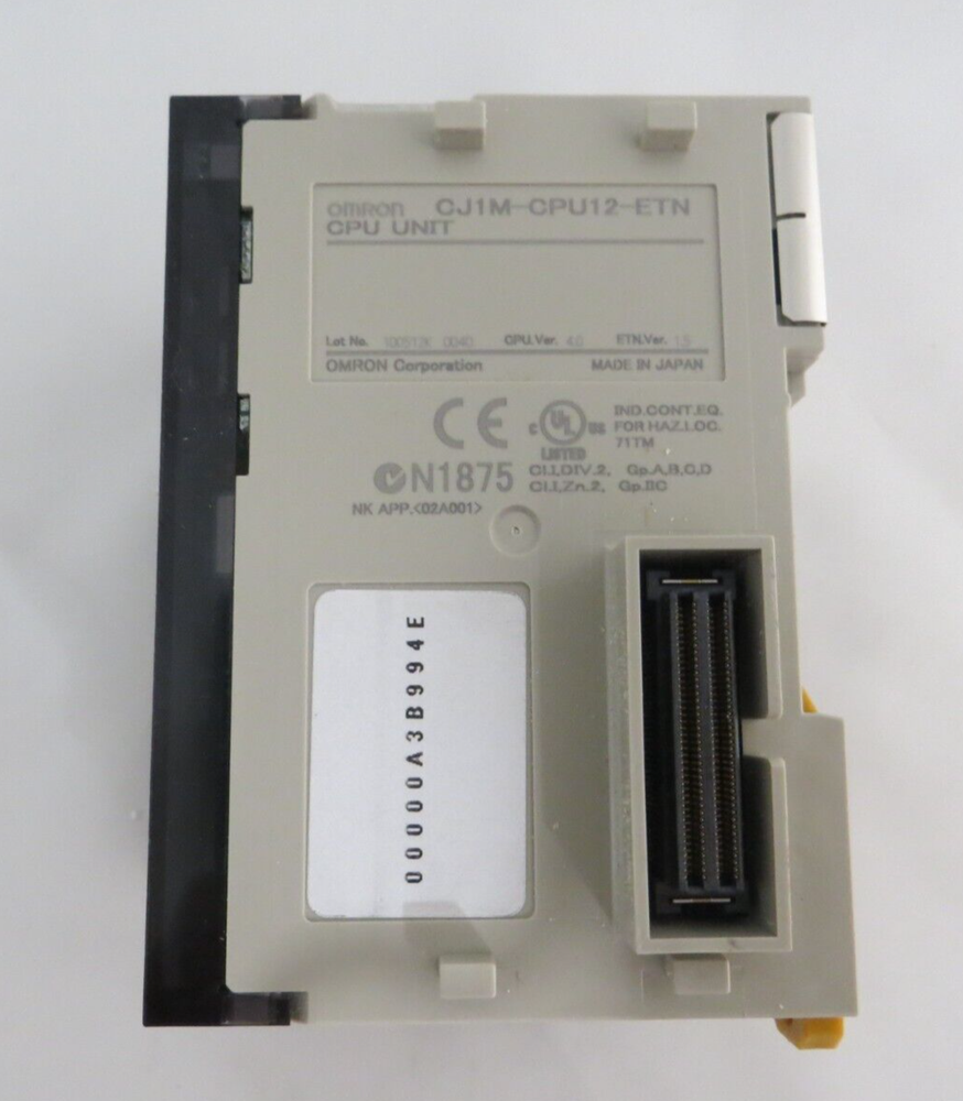 CJ1M-CPU12-ETN CJ1MCPU12ETN Omron Programmable Controller Ver 4.0