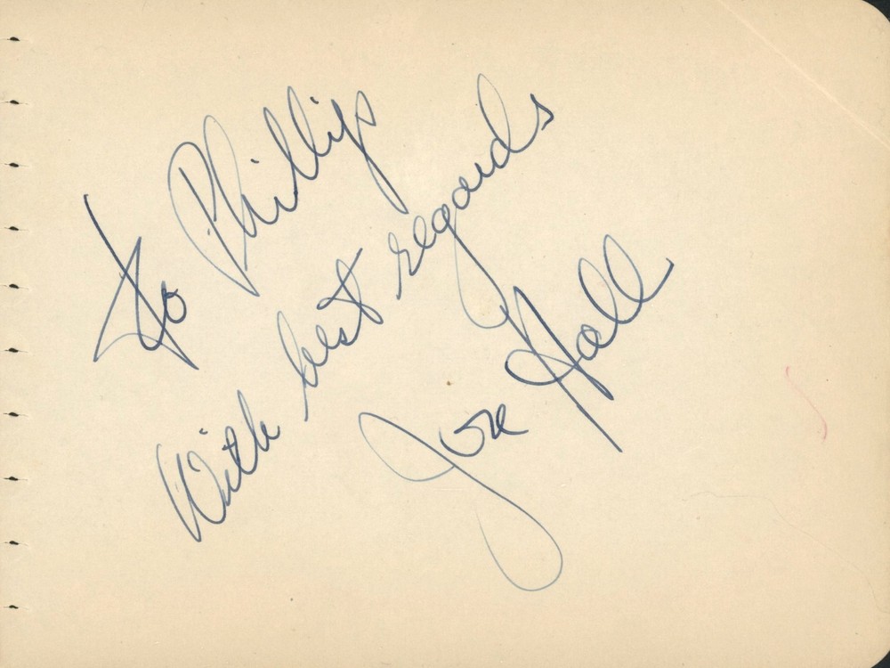 Vintage Jon Hall Autograph