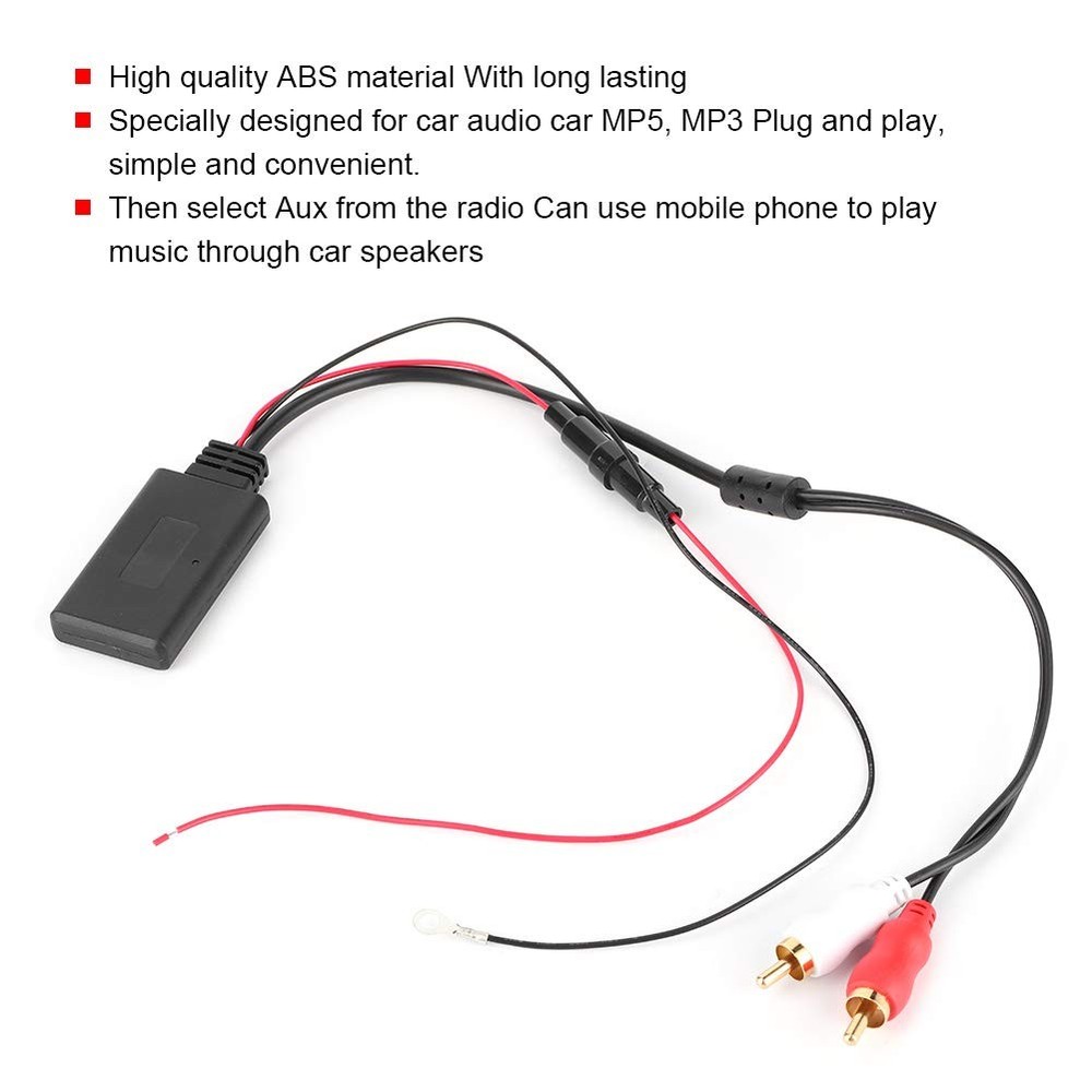 Bluetooth AUX Receiver Module, Universal Aux Small, Black